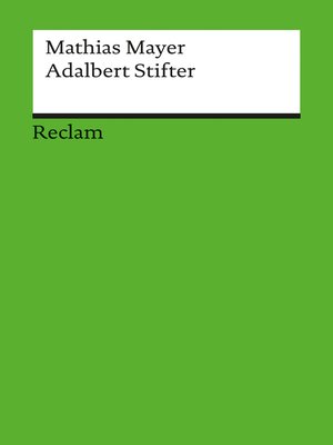 cover image of Adalbert Stifter